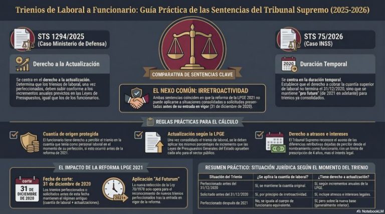 Gema de jurisprudencia | Trienios y LPGE 2021: doctrina consolidada del TS