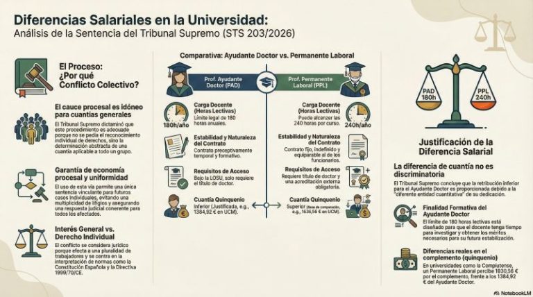 Gemas de jurisprudencia | Complemento docente y función académica en el profesorado ayudante doctor.