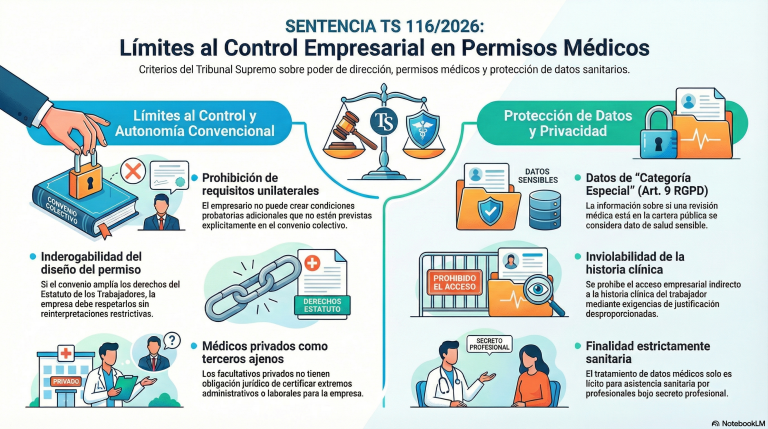Joyas de jurisprudencia | Permisos por asistencia médica y convenio colectivo: cuando el control empresarial reconfigura el derechoTipo | Titulo de la entrada