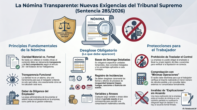 Joya de jurisprudencia | Nómina y transparencia: cuando identificar conceptos no basta para cumplir con el art. 29 ET