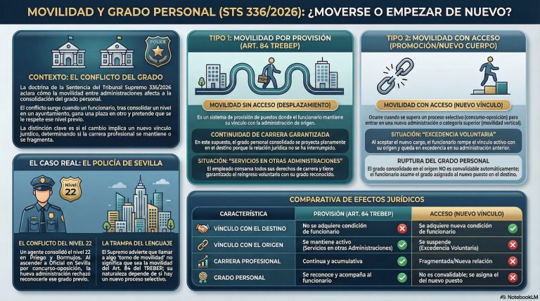 Gemas de jurisprudencia | Policías locales, movilidad interadministrativa y grado personal: los efectos del acceso a otra