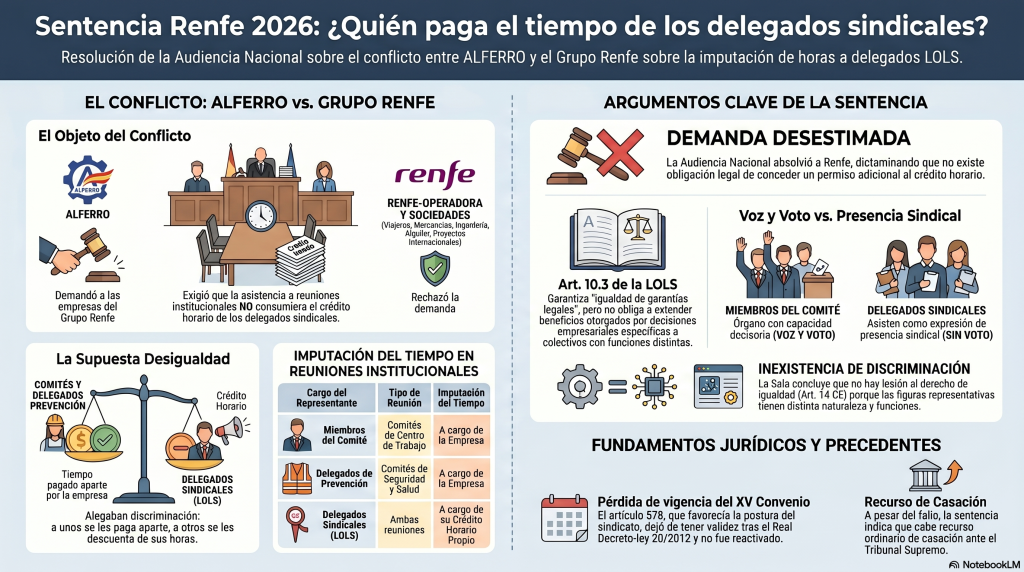 Joyas de jurisprudencia | Crédito sindical y principio de igualdad: cuando la equiparación no tiene soporte legal 30 j credito horario