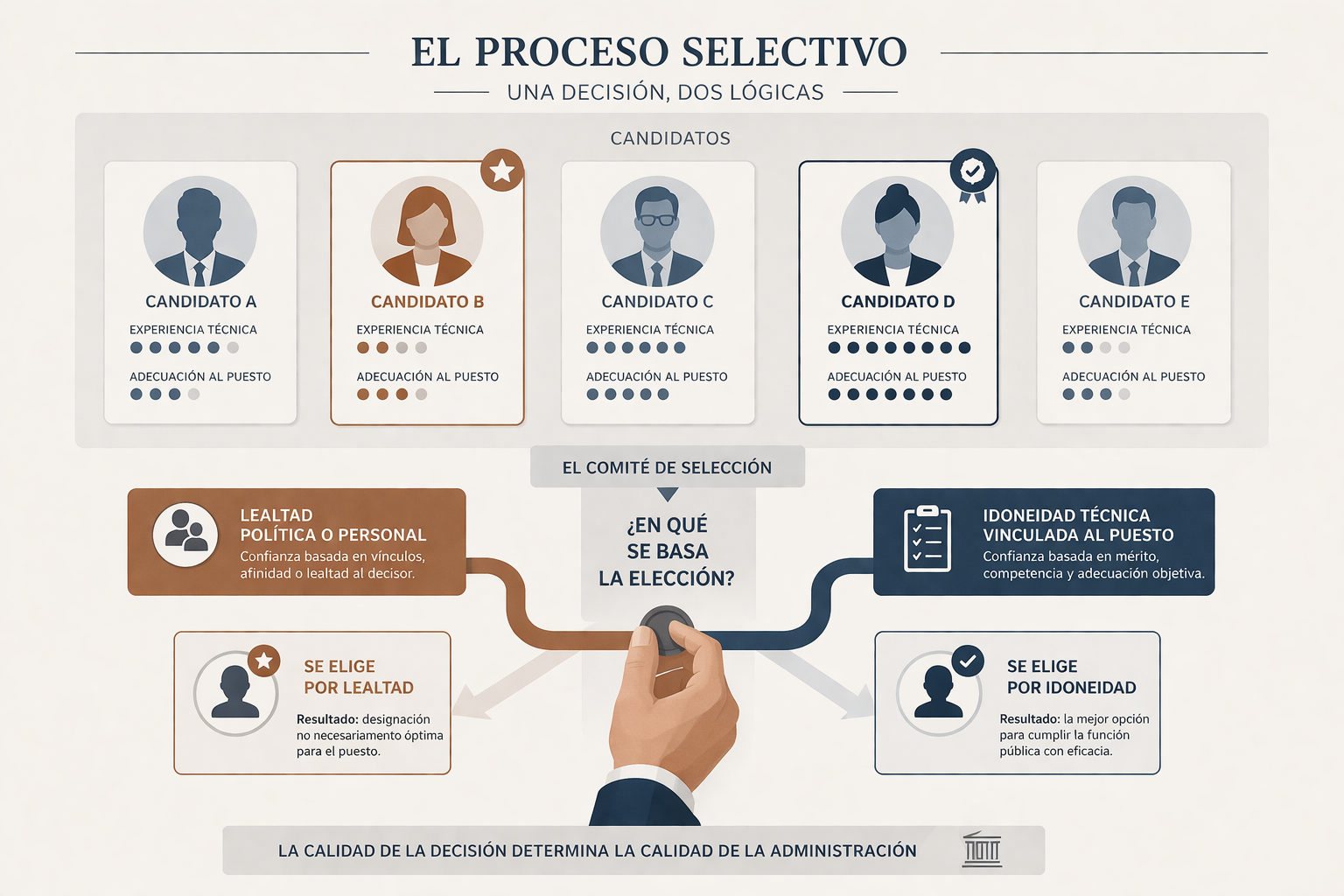 proceso selectivo lealtad idoneidad