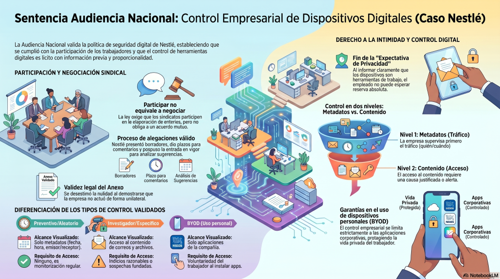 Joya de jurisprudencia | Control digital y poder empresarial: ¿hasta dónde puede llegar la monitorización? 29 AN Nestle