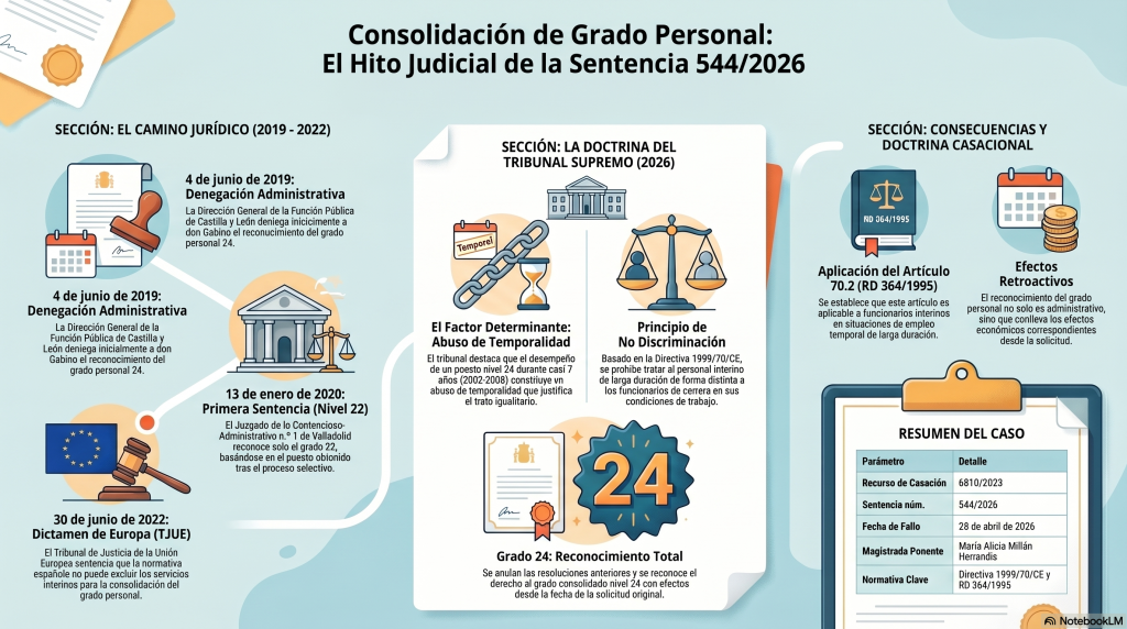 Gemas de jurisprudencia | El abuso de temporalidad proyecta efectos sobre el grado personal 12 g abuso