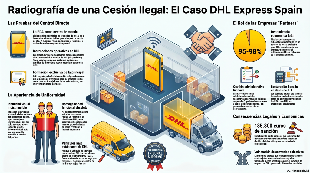 Joyas de jurisprudencia | Cuando el poder empresarial está en el sistema: cesión ilegal y verdadero centro de dirección empresarial más allá de la contrata 9 j DHL